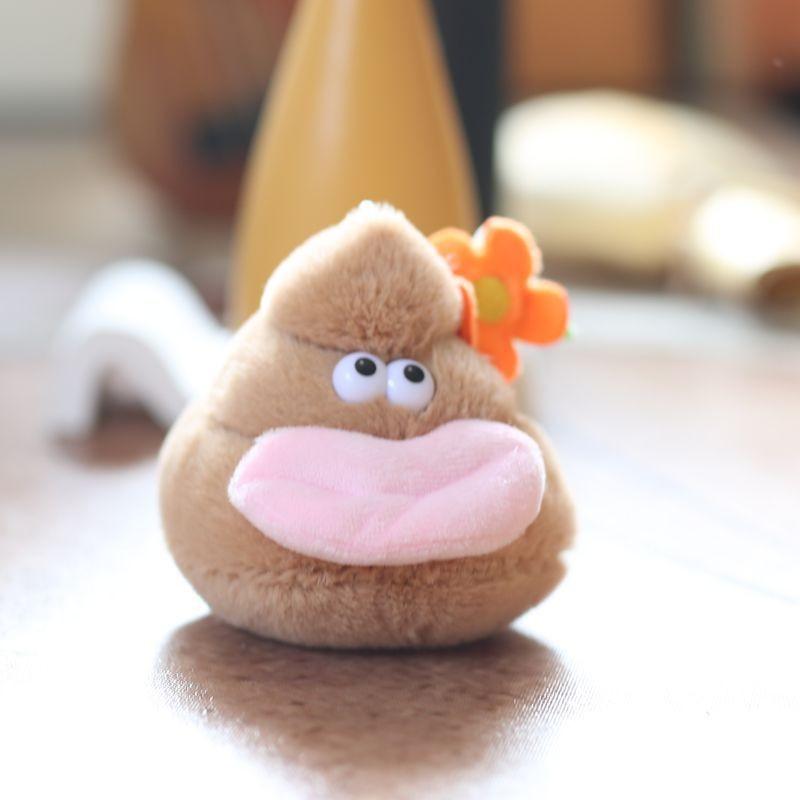 Plush Lips Thick Keychain Stuffed Animal Bag Decor Backpack Gift Accessory