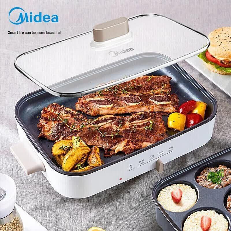 Midea Multifunctional Electric Hot Pot & Grill CN plug (adapter included) белый
