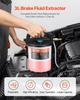 VEVOR Brake Bleeder Kit, 3L Brake Fluid Extractor with 1L Siphon Refilling Bottle & 13 Hose Connectors