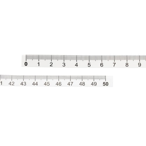 PATIKIL 10-Piece Set of 50cm Adhesive Rulers, Clear Backed, Sticker Tape for Workbenches, Sewing, Saws, and Drafting Tables