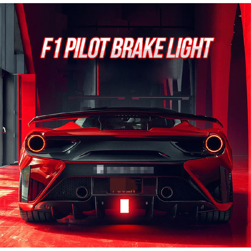 Red Rear Brake Light With 15 Leds For Racing Cars, Motorcycles And Automobiles