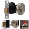 Heavy Duty Stainless Steel Bathroom Stall Lock Vacant Use Red Indicator for Public Restrooms Shopping Malls Airports