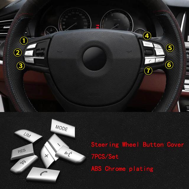 Chrome Gear Shift Panel Front Headlight Switch Engine Start Stop P Shift Button Cover Trim For BMW 2 3 4 Series 3GT F30 F20 F36