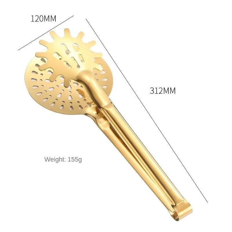 

1 шт., зажим для еды из нержавеющей стали, зажим для жареной еды, креативный золотой зажим для стейка, дренажный фильтр, зажим для утечек, кухонные инструменты 1pc style B