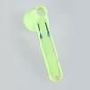 Plastic Measuring Spoon Funnel for Protein Powder Cooking Ingredient Sliding Scooper with Long Handle Kitchen Tool