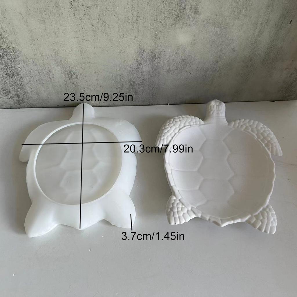 Forma silikonowa pojemnika w kształcie żółwia Delikatnie zaprojektowana forma silikonowa taca żółwia Wytrzymała forma na podstawki pod kubki dla rzemieślników