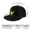 Krona Grafik Polyester Basebollkeps Justerbar Rak Skärm Hip Hop Snapback Hatt för Vardagssport