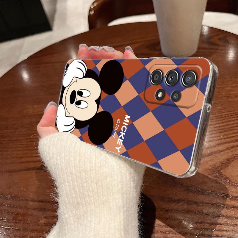 Clear Case For Samsung Galaxy A57 A37 A56 5G A36 Cases A55 A54 A35 A26 A07 A17 A16 A06 A34 A15 Cover Disney Mickey Minnie Mouse