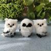 Mini Simulation Owl Ornaments Cute Furry Imitation Animal Home Decoration Christmas Tree Pendant Plush Toys for Kids Gift