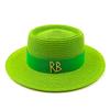 2023 Summer sun hat Lafite grass French straw hat Women's chain decorated straw hat Holiday Sun hat Punk style  beach