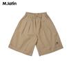 M.Latin Kids' Smile Embroidered Casual Denim Mid-Length Pants