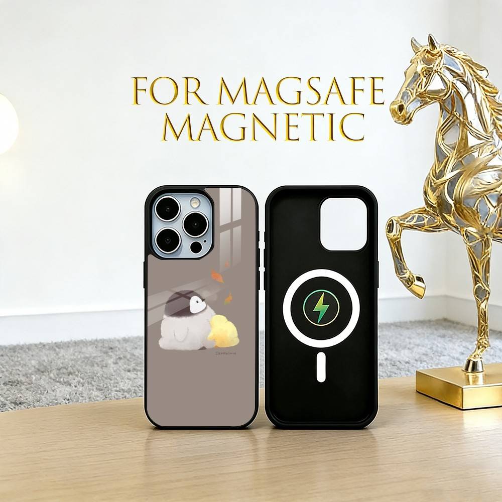 Cute cartoon penguin Phone Case For iPhone17,16,15,14,13,12,11 Plus,Pro Magnetic with Magsafe Wireless Charging