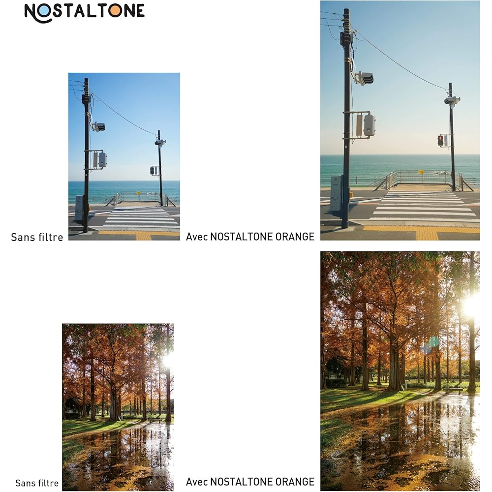 Kenko Soft Filter Nostal Tone Orange 49mm - Soft Effect & Color Enhancement - Creates an Anime Scene-like Look - Made In Japan - 005866