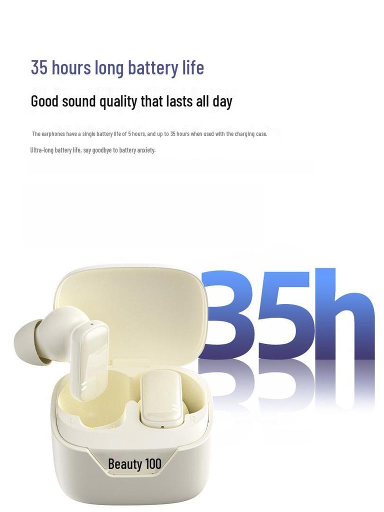 Compact Wireless Bluetooth Earbuds: Low Latency, Long Battery, Painless Fit - Ideal for Running & Music (Q92)