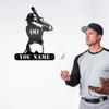 Exklusives Individuelles Little League Star Metallwandbild Personalisierter Mädchen-Softball-Namensschild Ideales Geburtstags-Weihnachts-Wohnkultur
