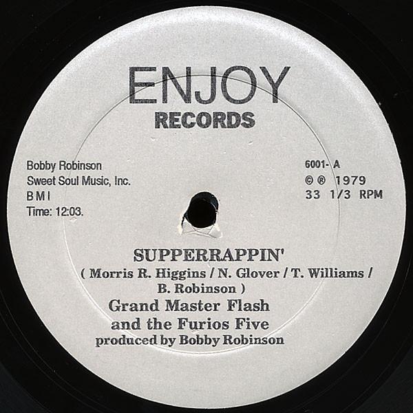 

12inch Record GRANDMASTER FLASH & THE FURIOUS FIV - Superappin ER6001 Enjoy Records US Rap & Hip-Hop/R&B Used