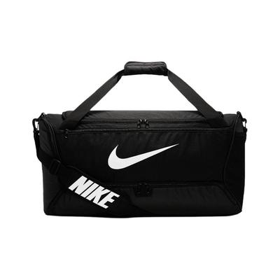 Nike Brasilia Zipper Training Polyester Handheld Shoulder Crossbody Bag Luggage Basketball Gym Camping Travel Bag Unisex Bags Black BA5955-010