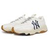 New MLB Big Ball Chunky Cushioning Anti Slip And Wear Resistant Low Top Chunky Sneakers Unisex Ecru 32SHC3111-50W