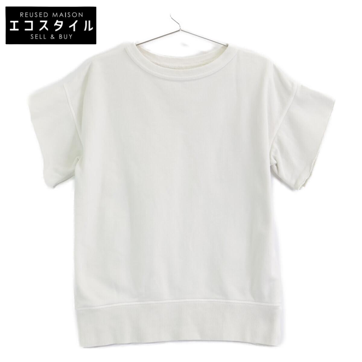 

Maison Margiela [Domestic Regular/23Stainless Steel] S50GU0206 Cut-Off Short Sleeve Sweatshirt tops S/P IvoryUsed