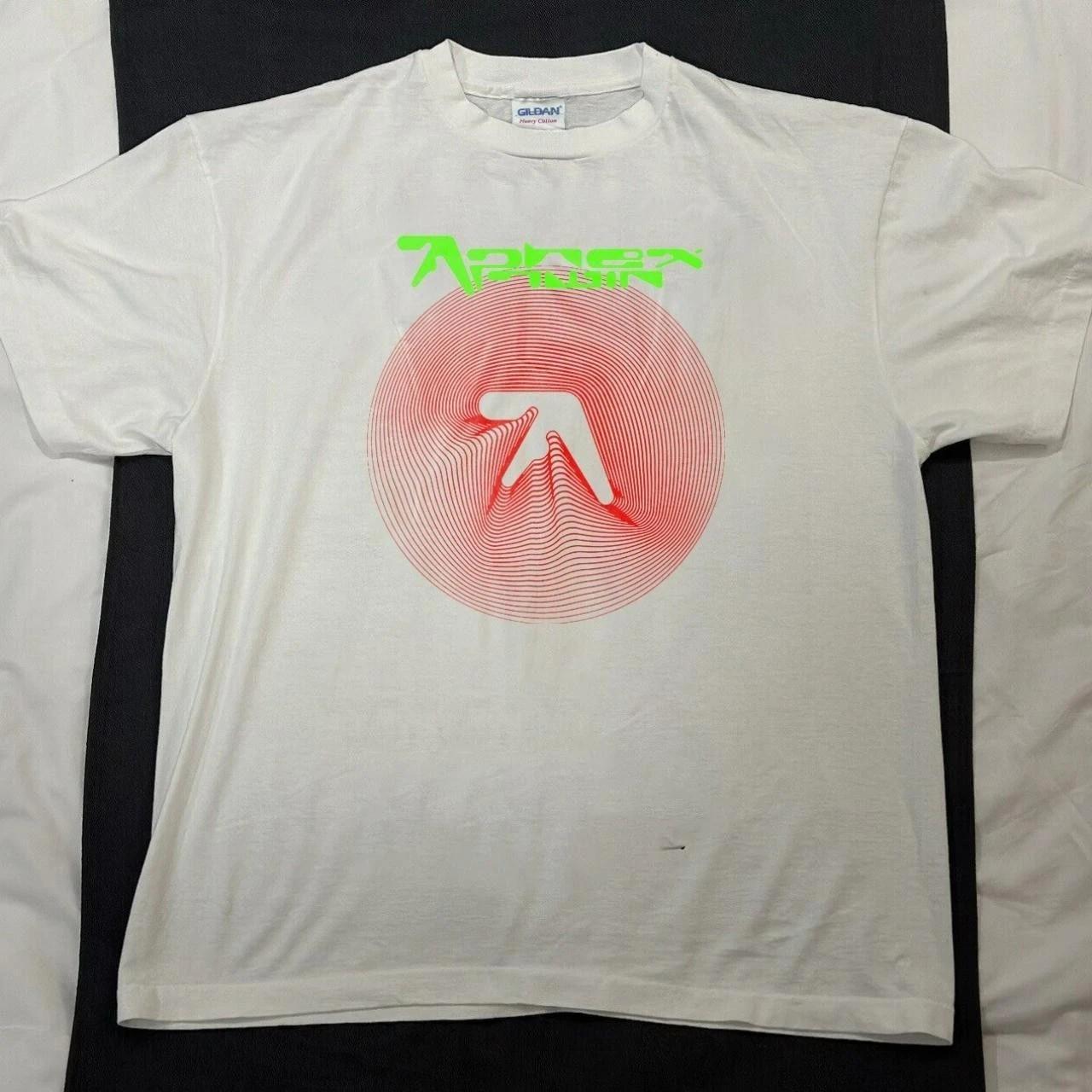 Aphex Twin Collapse Remake Design White Short Sleeve tee Unisex T-Shirt XXXL