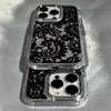 Black Lace Pattern Phone Case For Infinix Smart Note Tecno Camon Spark Pova Hot 30 40 50 8 9 10 Pro Plus 4G 5G Transparent Cover