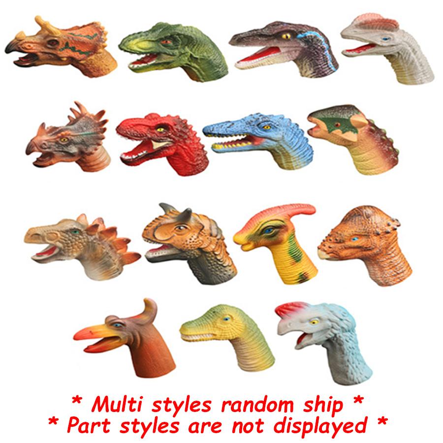 4pcs Plastic Dinosaur Finger Puppet Creative Bedtime Story Finger Puppets Party Hand Decoration Accessories Party Favors Gifts