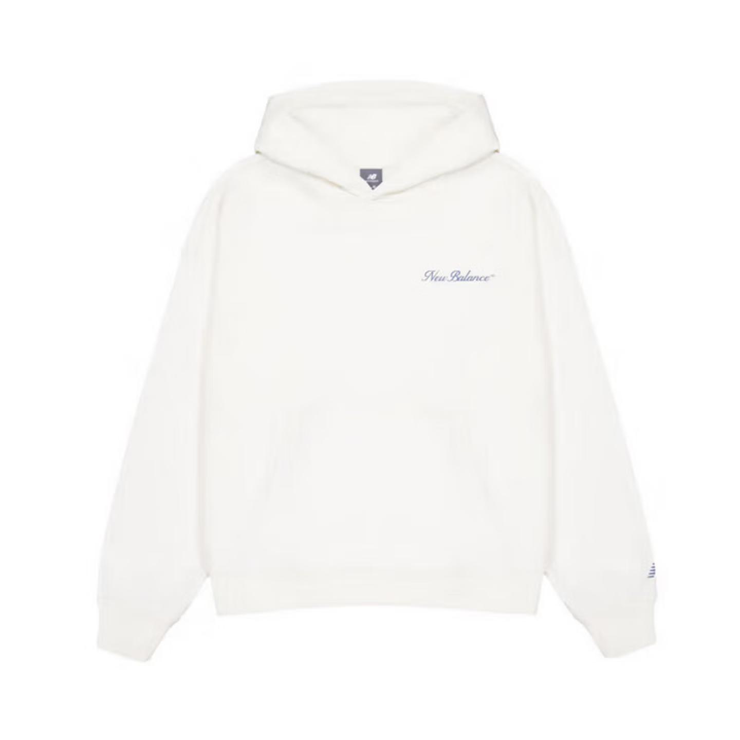 New Balance Sweatshirts Men s Ivory White Hooded Moderate Regular AMT54317-CIC XXL