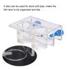 Transparent Acrylic Water Tube Soft Pipe Fixture for Fish Tank Aquarium(double Holes Fixture)