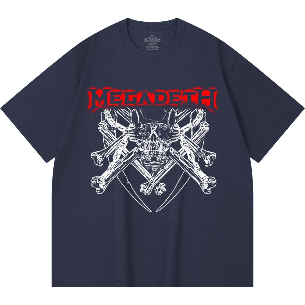 230 g/m² 100% Bavlna T-shirt Heavy Metal Rocková Kapela Tisk Populární Hudby Unisex Těžký Bavlněný T-shirt
