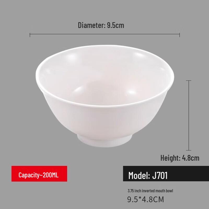 MOLUONA White Melamine Multi-Purpose Bowls