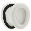Geekria QuickFit Ear Pads Compatible with JLab JBuds Lux ANC Wireless Ear Cups Headphones, Pads/Ear (Protein Leather/Cloud White)