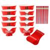 Red Double Happiness Ceramic Tableware Set: Wedding Bowl, Spoon, and Chopsticks Gift