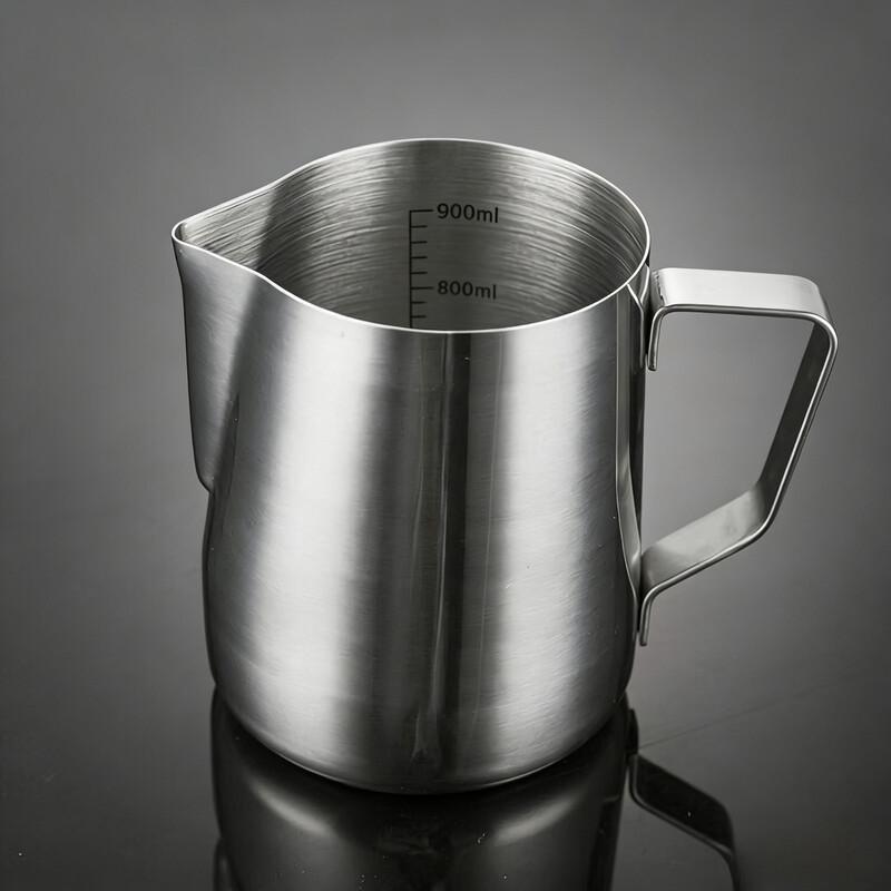 TLXT Stainless Steel Milk Frothing Pitcher with Internal Scale