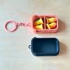 Mini Earplugs Storage Box With Keychain Portable Ear Plug Holder Container For Jewelry Vitamins Earring Pill Small Items Case