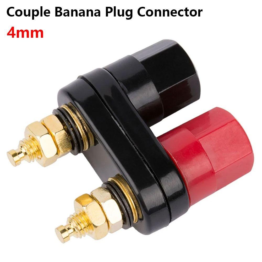 1Pcs Dual Jack Socket Banana Plug Connector