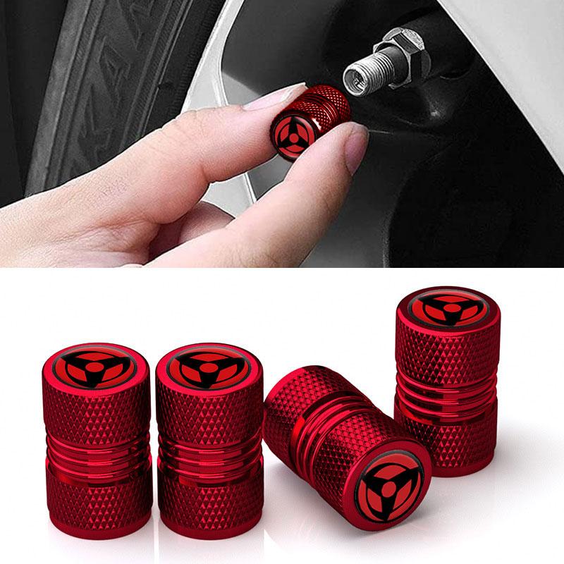 4pcs Universal DIY Anime Sticker Car Wheel Tire Stem Air Valve Caps Covers Accessories For Cars Automobiles Motorcycles Trucks Bike
