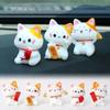 Cute Lucky Cat Car Ornaments Mini Cat Micro Landscape Ornament  Garden Landscape