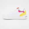 Baskets blanches basses avec lacets Femme US POLO
