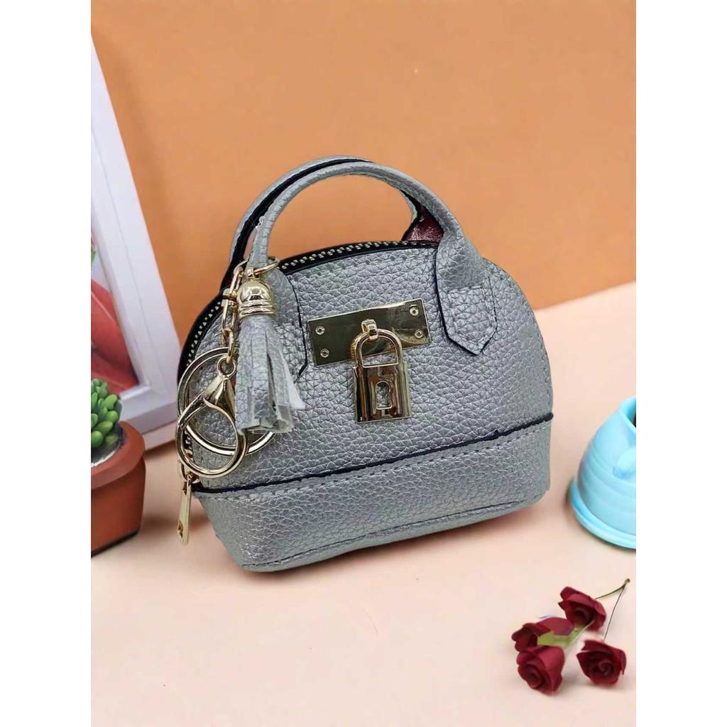 New Mini Change Bag Women's Creative Coin Bag Keychain Bag Japanese and Korean Version Mini Simple and Cute Small Change Bag
