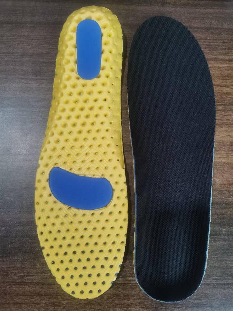 Unisex High Elastic Shock-Absorbing Breathable Insoles for Sports, Running, Basketball, and Military Training