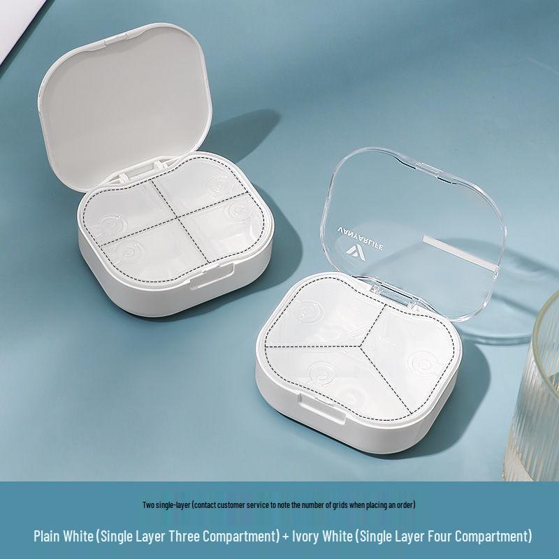 Compact, Moisture-Proof Pill Box for Daily Medication - 3 Times a Day, 7-Day Organizer