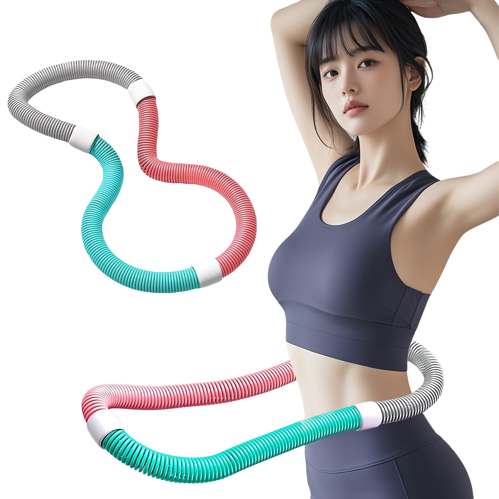 

Summer New Mocasa Hula Foldable PVC Soft Spring Hula Portable Multifunctional Hula Hoop for Belly Fat Muscle Park Unisex [2025 Model] Hoop, Hoop,