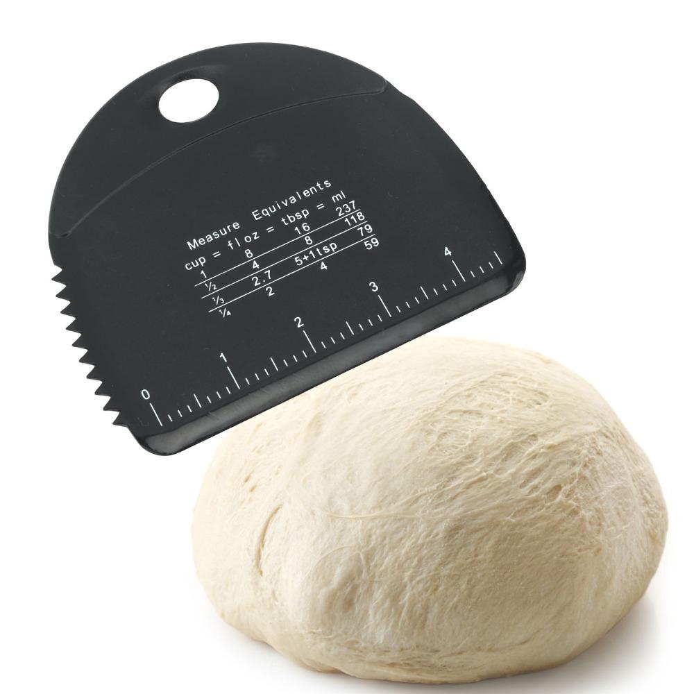

Measuring Scale Dough Cutter Food Safe Silicone Pastry Cutter Pizza Cutter Cake Pizza Bread Pastry чорний