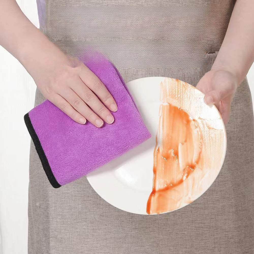 Quick Dry Absorbent Cleaning Cloth Oil Resistant Dish Towel Fishing Towel Car Wiping Rag Household Kitchen Cleaning Fabric