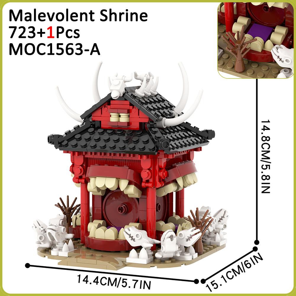 JJK Jujutsued Bricks Sukuna Itadori Yuji Anime Figure MOC Shrine Compatible Building Blocks Adult Toys For Children Friends Gift