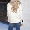 Women's Casual Bottoming Knit Sweater Women Loose Round Neck Star Pullover Sweater