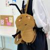 Cute Southern Cockroach Plush Backpack With Splicing Design For Daily Use