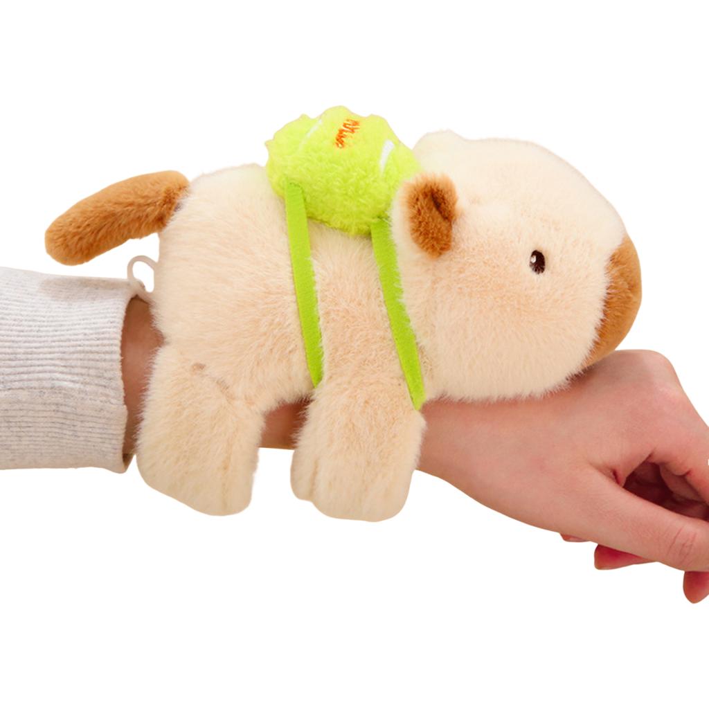 Cute Artificial Simulated Animal Papa Circle Ins Capybara Panda Slap Bracelets Wristband For Men And Women Lovely Children Gift