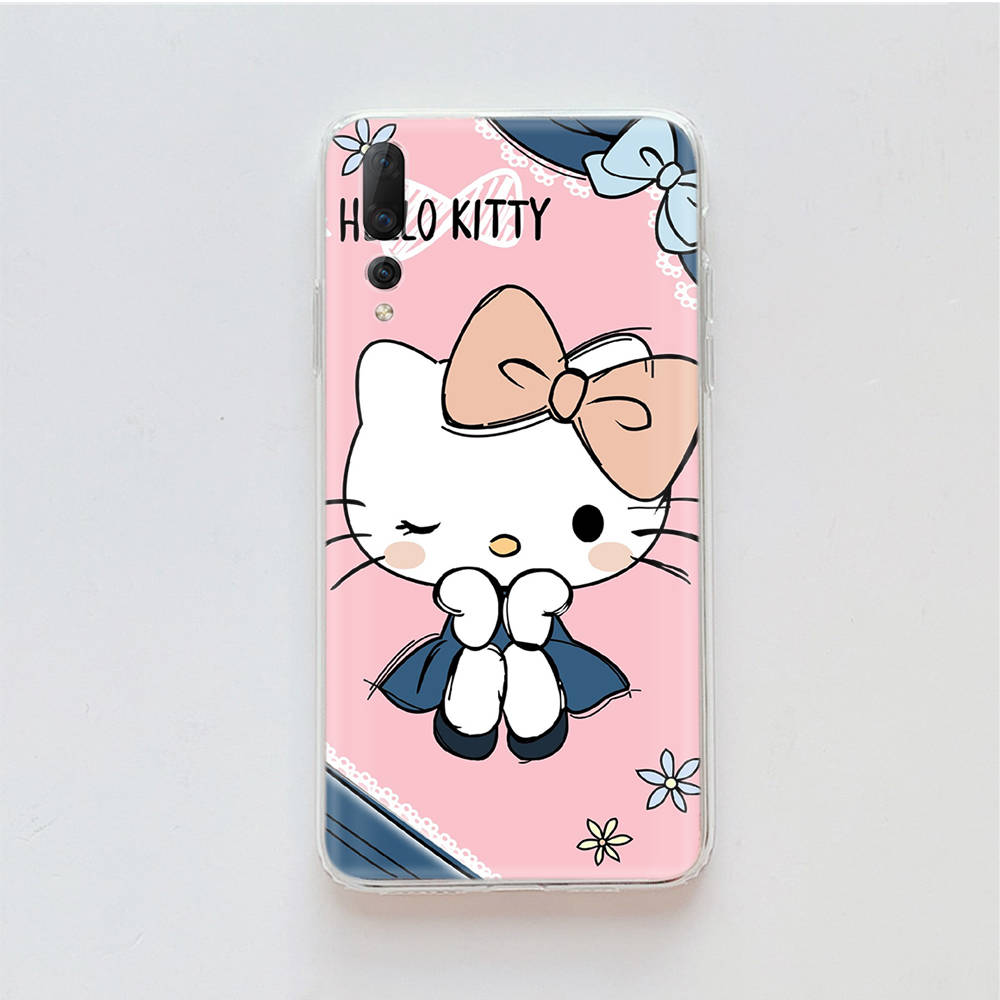 Transparent Case for Samsung A04 A14 A23 M33 M53 Realme 10 9 C35 C55 VIVO X80 Infinix Hot 30 Note 11 Tecno Spark 8P Pro L-19 Hello Kitty