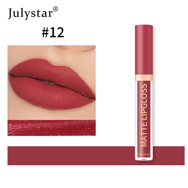 12 Colors Available Matte Lip Glaze Mist Lipstick Does Not Stick To The Cup Does Not Fade Lip Gloss Makeup